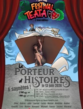 Affiche — Havai'in, partenaire de vos évènements en Polynésie - Festival Teata Moorea - Saison 2 - Le 13-06-2026 à 17:00