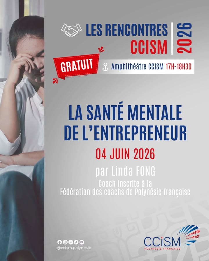 Affiche — [𝗘́𝗩𝗘̀𝗡𝗘𝗠𝗘𝗡𝗧] 🧠 𝗥𝗲𝗻𝗰𝗼𝗻𝘁𝗿𝗲𝘀 𝗖𝗖𝗜𝗦𝗠 : 𝗳𝗼𝗰𝘂𝘀 𝘀𝘂𝗿 𝗹𝗮 𝘀𝗮𝗻𝘁𝗲́ 𝗺𝗲𝗻𝘁𝗮𝗹𝗲 𝗱𝗲 𝗹'𝗲𝗻𝘁𝗿𝗲𝗽𝗿𝗲𝗻𝗲𝘂𝗿 🚀 Diriger une entreprise, gérer son activité, prendre de