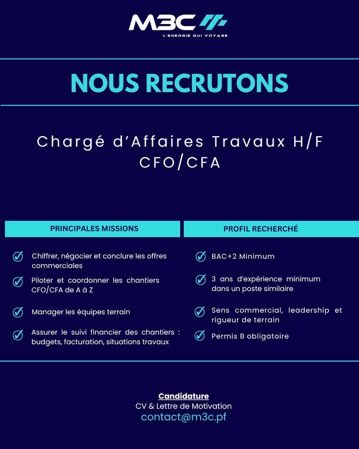 Affiche — ⚡ M3C RECRUTE !