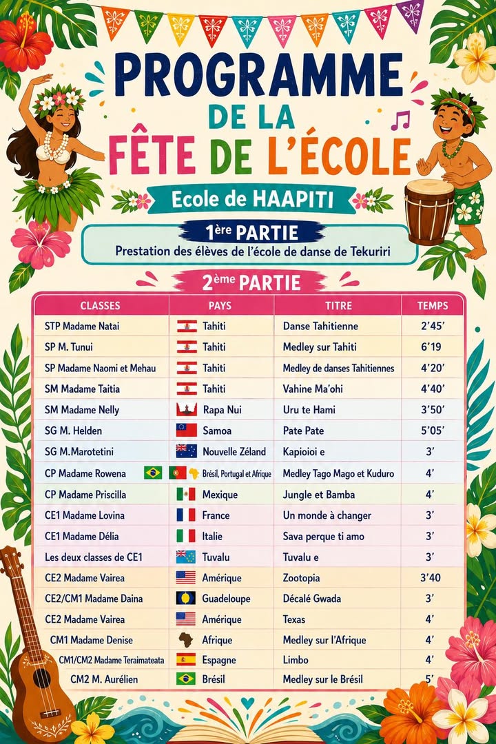 Affiche — Programme de notre gala