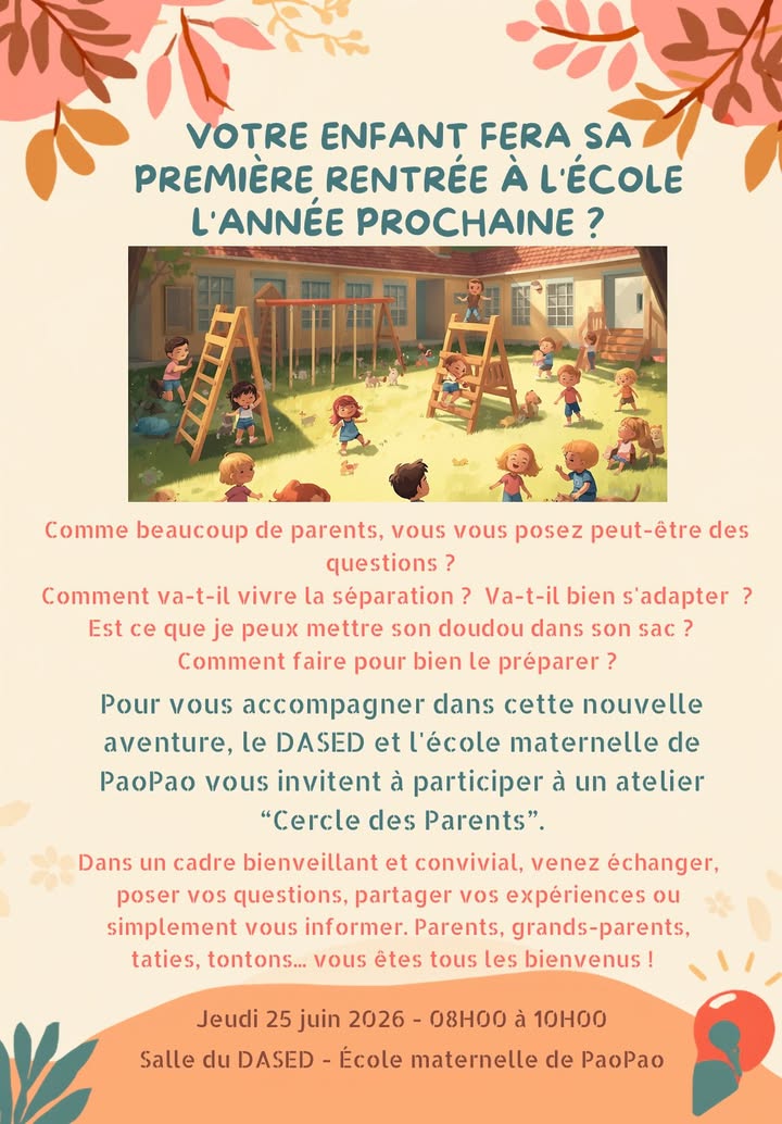 Affiche — 👨‍👩‍👧‍👦 ATELIER « CERCLE DE PARENTS » 👨‍👩‍👧‍👦