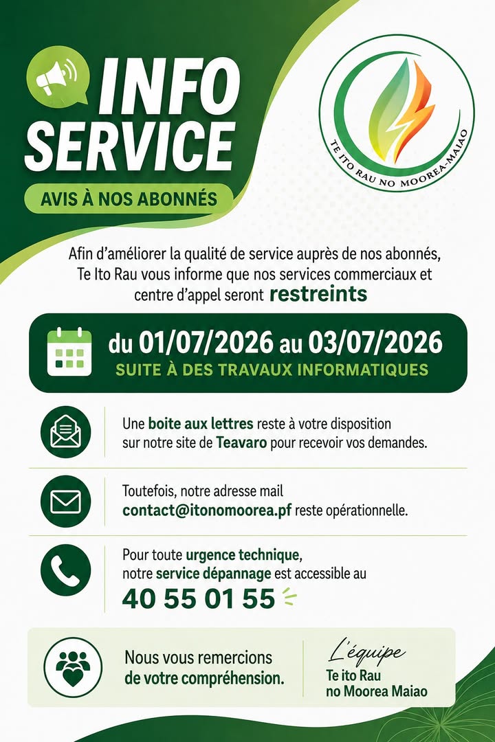 Affiche — 📢FERMETURE DE L’AGENCE AU PUBLIC