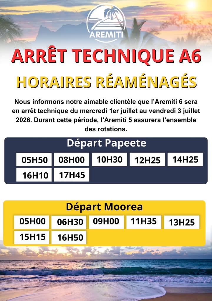 Affiche — 📢 Information à nos passagers
