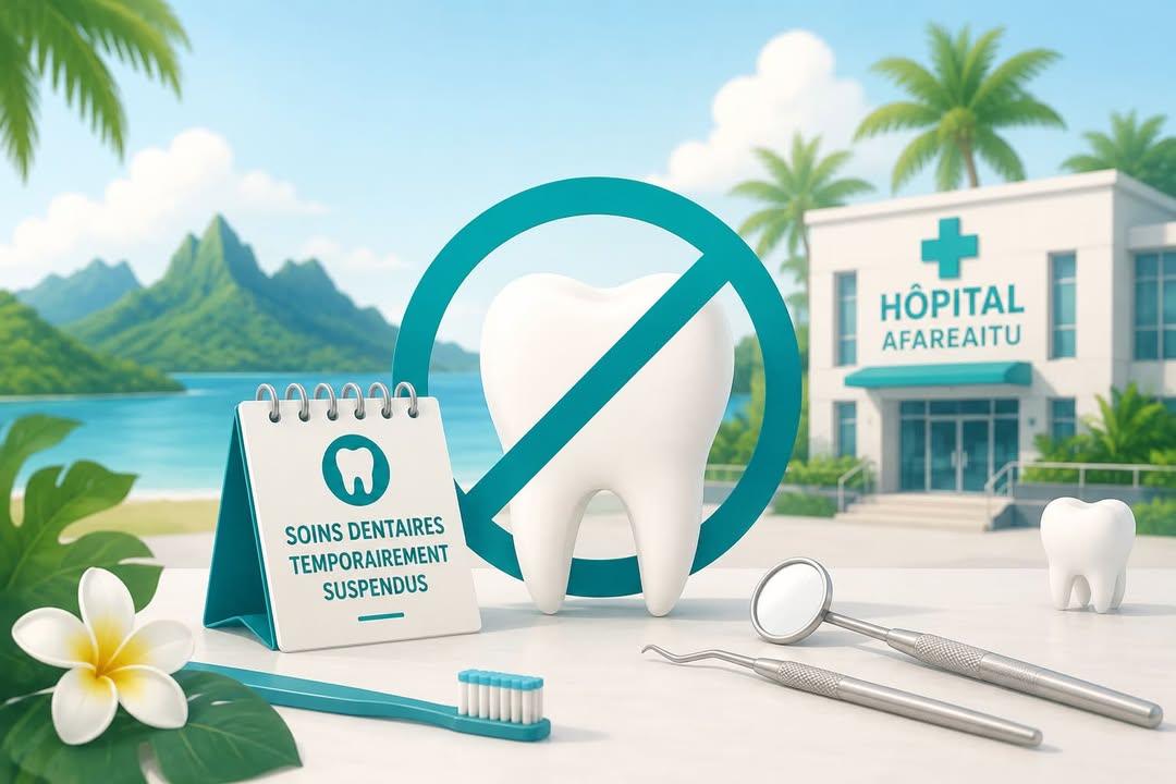 Affiche — 📣📣COMMUNIQUÉ À LA POPULATION DE MOOREA-MAIAO: Information importante concernant l’offre de soins dentaires à…