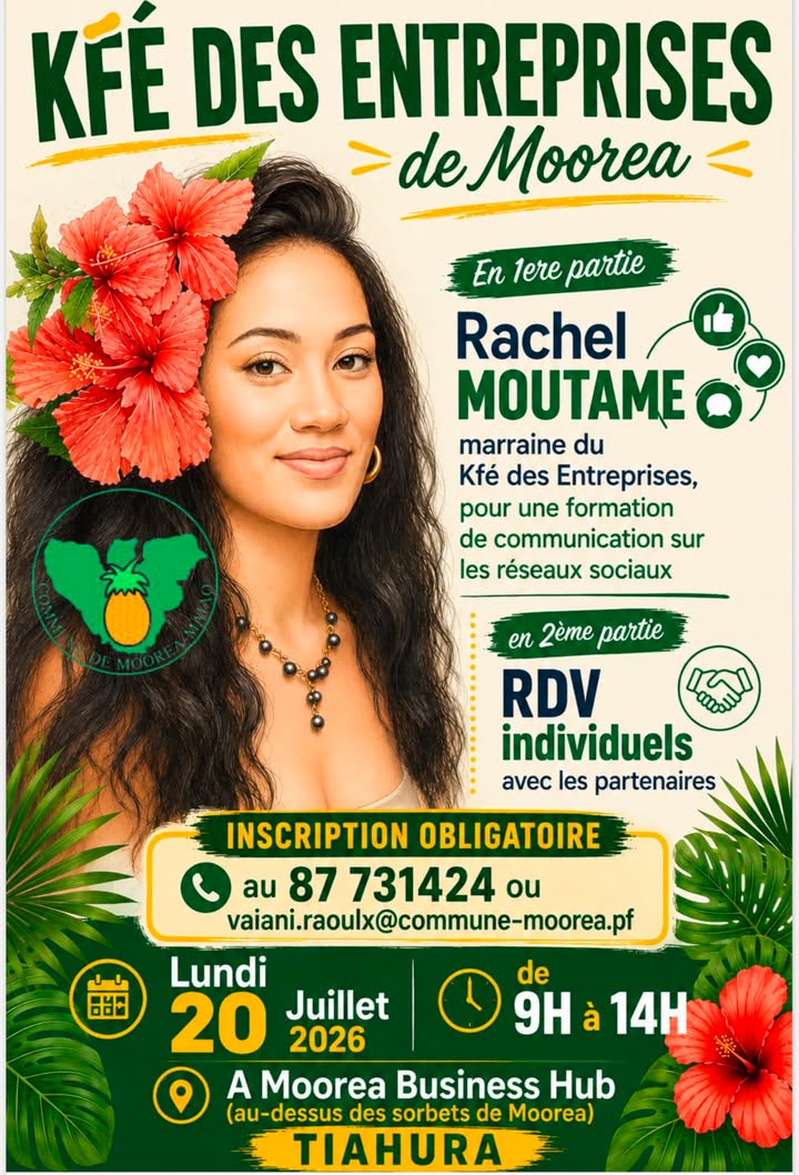 Affiche — 📣 ☕ KFÉ DES ENTREPRISES DE MOOREA – 2e ÉDITION !
