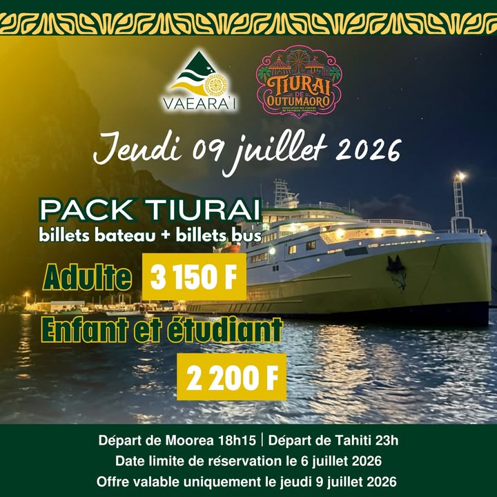 Affiche — RELANCE | Résidents de Moorea : Nocturne spéciale Tiurai 🎡🌙🎪