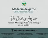 Affiche — MEDECIN DE GARDE| week-end du 11 Juin 2026