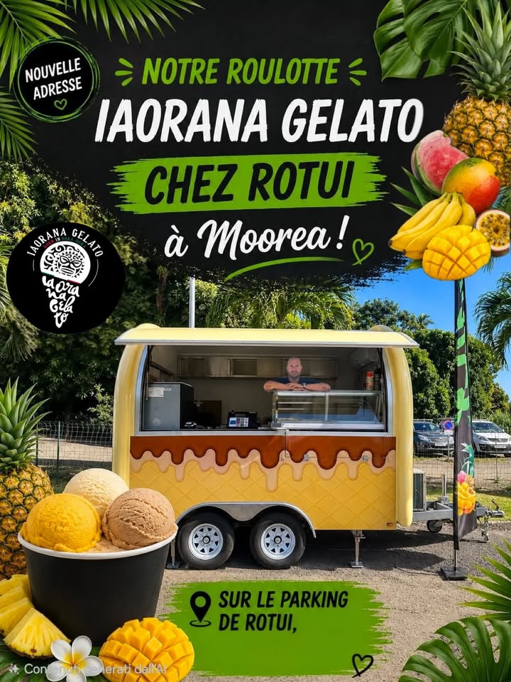 Affiche — 🌴🍦 Bonne nouvelle pour tous nos clients de Moorea !