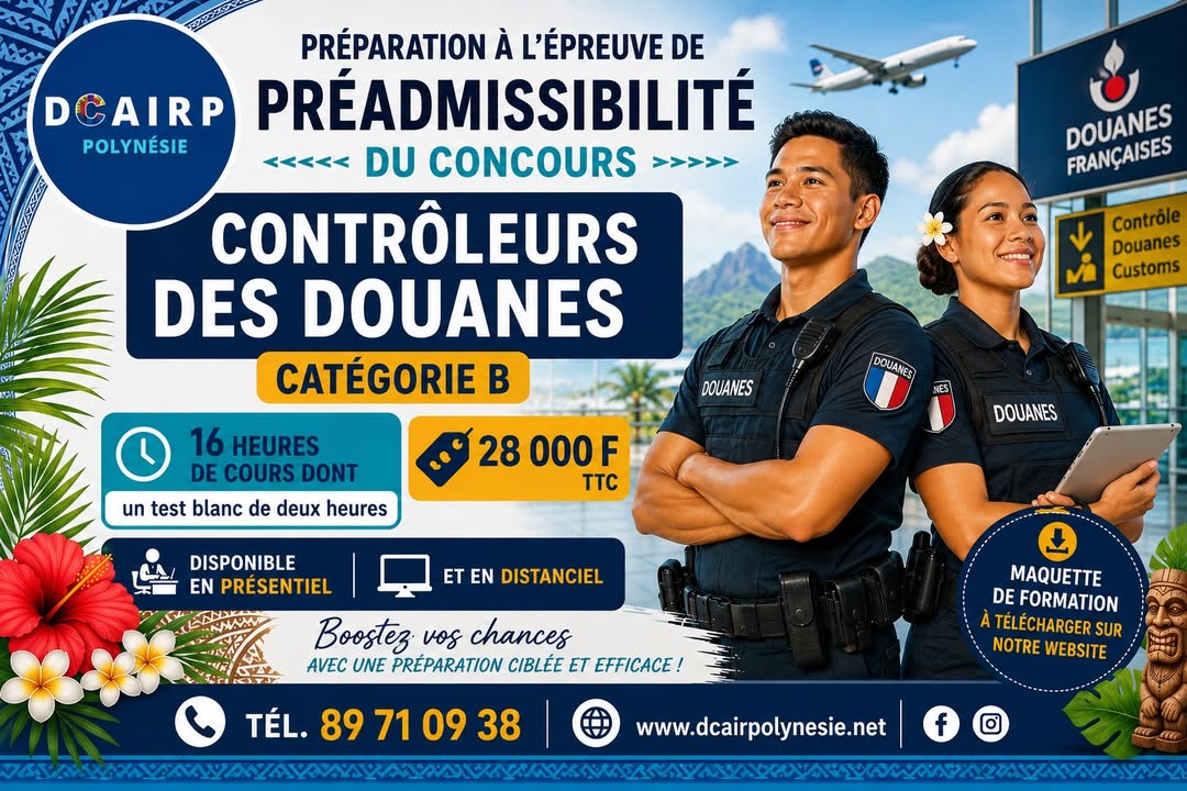 Affiche — 🚨 CONCOURS CONTROLEUR DES DOUANES – CATEGORIE B (2027) 🚨
