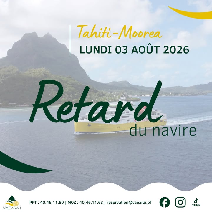 Affiche — 🔴 FLASH INFO | Retard de navigation : Avis aux passagers