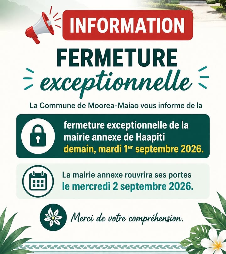 Affiche — 📢 INFORMATION À LA POPULATION