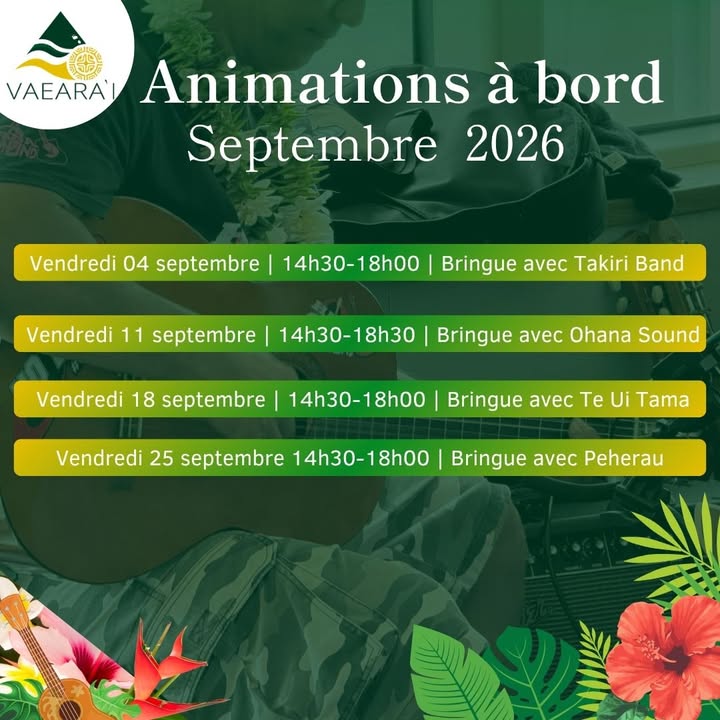 Affiche — ANIMATIONS | Bringue Time - Septembre🚢🎶