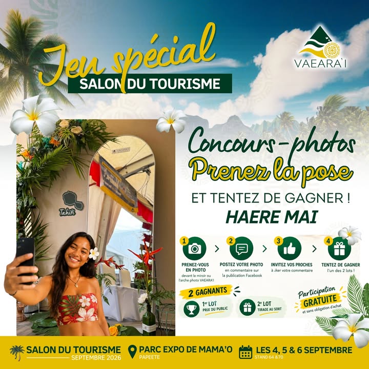 Affiche — EVENEMENT | Salon du tourisme septembre 2026 x Vaeara'i 🚢