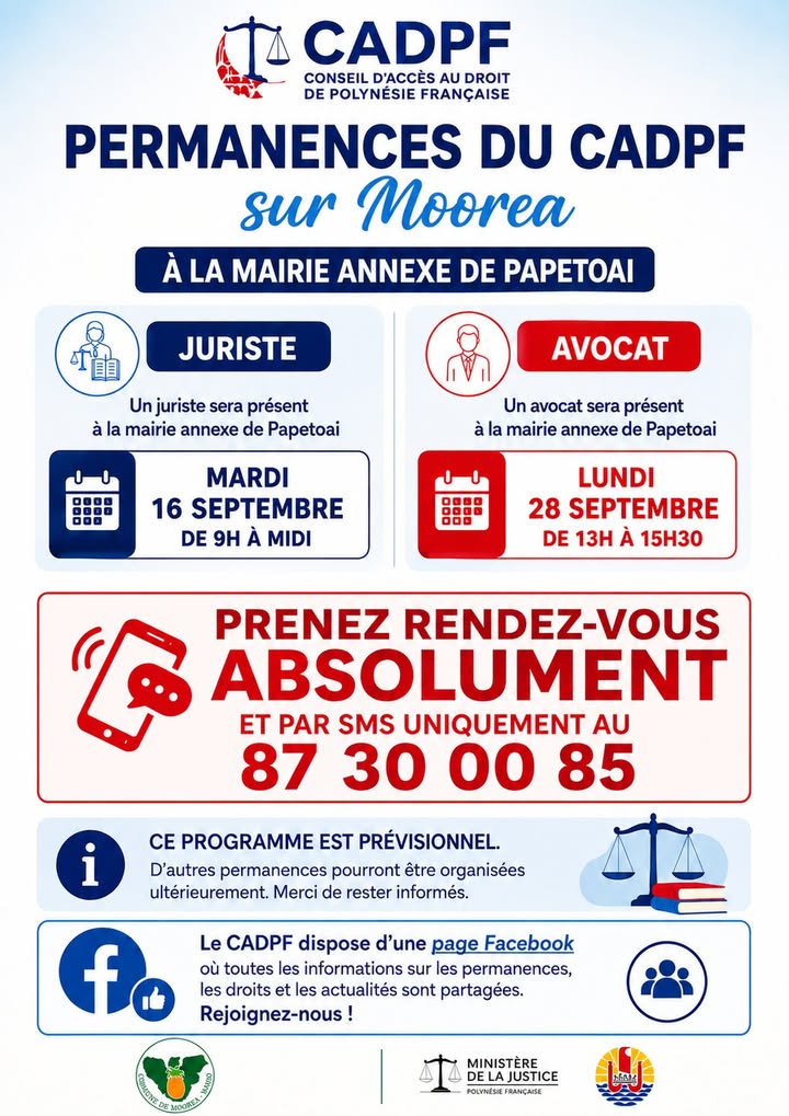 Affiche — Un accompagnement juridique au plus près de vous ⚖️🌺