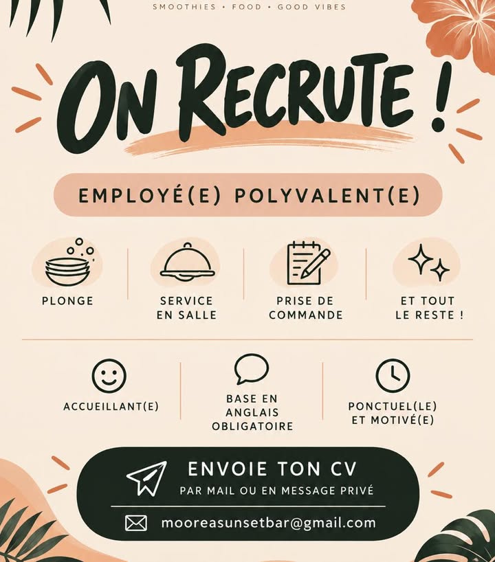 Affiche — 🌺 MSB AGRANDIT SON ÉQUIPE !