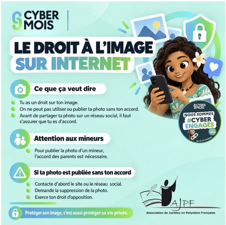 Affiche — #Cybermois Se CyberProtéger, ce n’est pas si bête.