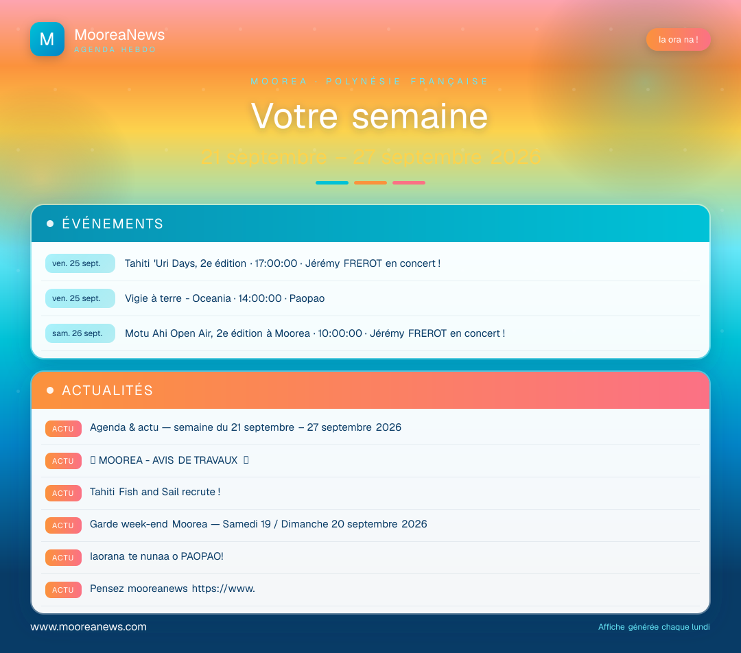 Affiche — Agenda & actu — semaine du 21 septembre – 27 septembre 2026